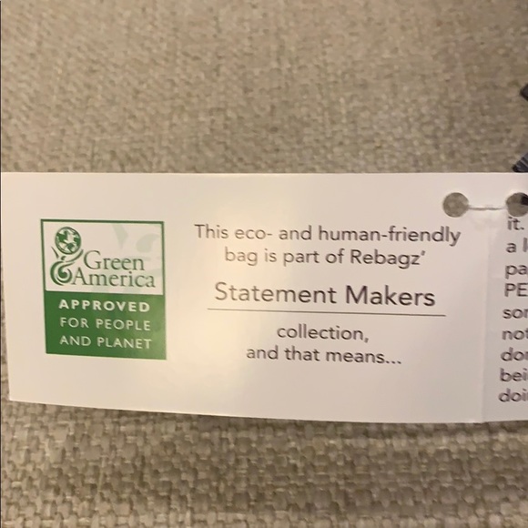 Rebagz Wristlet 9” x 4.5” Half the Sky Designs Recycled Bags - Picture 5 of 6